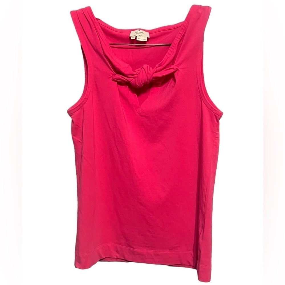 Kate Spade pink sleeveless knot tank top
